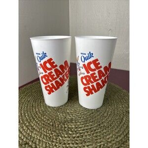 Nestle Quick Ice Cream Shaker Vintage Plastic Drink Cup Quick Shake Recipe Set